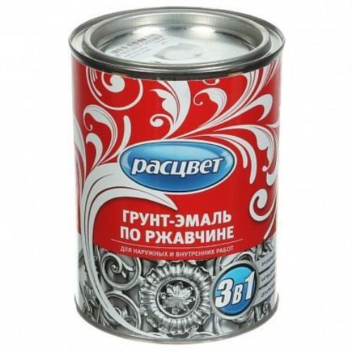Грунт-эмаль Расцвет по ржавчине св-серая 1,9кг