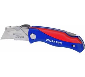 Нож WORKPRO складной + 6 лезвий