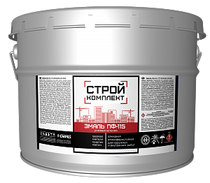 Эмаль ПФ-115 Стройкомплект, белая, 20кг