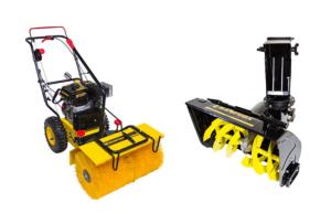 Подметальная машина CHAMPION GS5562 бензиновая + навесной cнегоотбрасыватель 