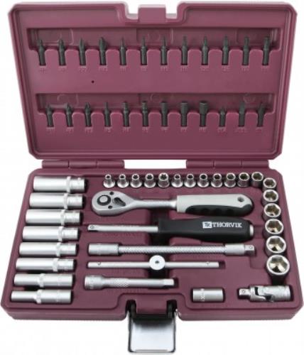Набор инструментов Thorvik универсальный 1/4"DR 57 пр.