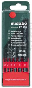 Набор сверл по металлу METABO HSS-R, 6 предметов