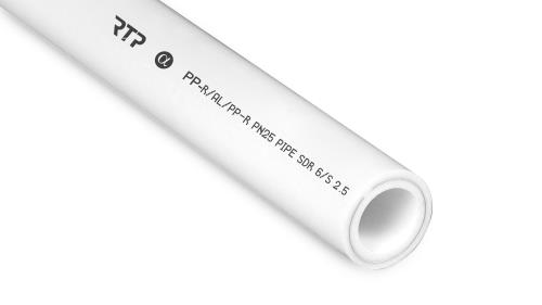 Труба RTP PPR армированная алюминием 25х4,2, PN25, 2м