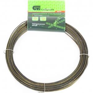Проволока СИБРТЕХ стальная 25 м, вязальная, термообработанная 1,4 мм 