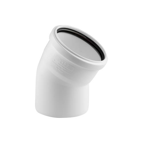 Отвод ELITE МК МПП 110х45°, белый, РТП