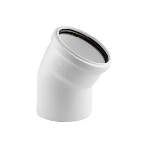 Отвод ELITE МК МПП 110х45°, белый, РТП