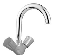 Смеситель для кухни ЭКОНОМ 407, двухвентильный, шпилька