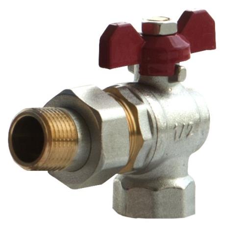 Кран шаровой Американка I-TECH FM (ВР-НР) 1/2", бабочка, угловой