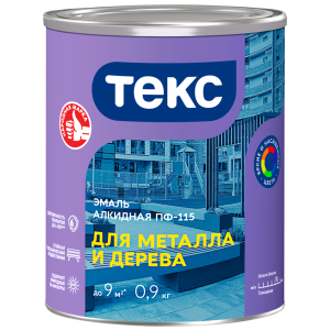 Эмаль ПФ-115 Оптимум,алкидная для металла и дерева, ярко-желтая глянц, 0,9кг