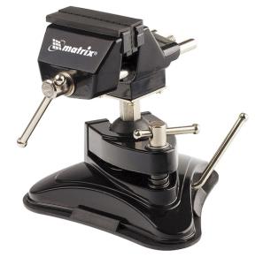Тиски MATRIX, настольные, резин вакуумная присоска, шарнирный механ, шир рабочих губок 70мм