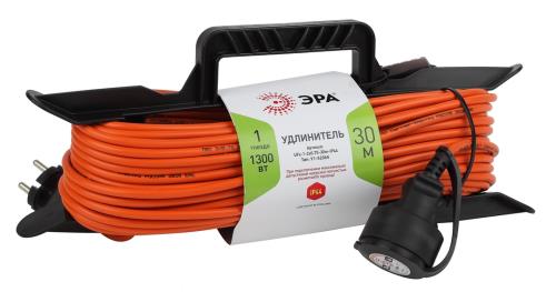 Удлинитель ЭРА силовой UFX-1-2x0.75-30m- IP44 на рамке  б/з 1 гн 30м ПВС 2х0.75