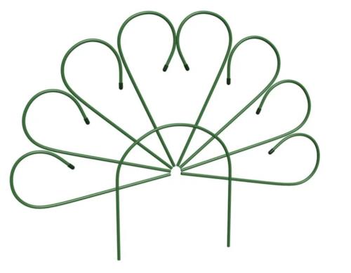 Забор садово-парковый  Б\ТМ веерный, зеленый  70х90 см, 