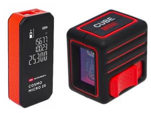 Комплект лазерный уровень ADA CUBE MINI Basic Edition + Дальномер лазерный ADA Cosmo MICRO 25