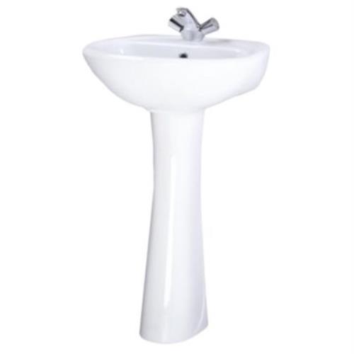 Раковина с пъедесталом СОНАТА с переливом Ш540*В870*Г485мм, Santeri