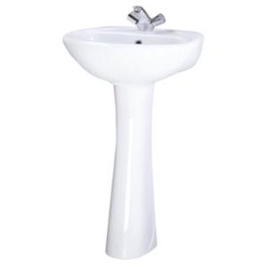 Раковина с пъедесталом СОНАТА с переливом Ш540*В870*Г485мм, Santeri