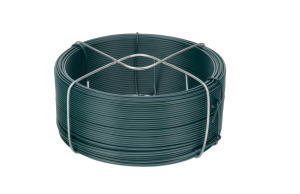 Проволока СИБРТЕХ с ПВХ покрытием, зеленая 1.5 мм, длина 50 м