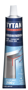 Клей герметикTYTAN Professional Evrowindow для окон ПВХ,180гр