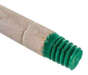 Черенок деревянный МИ, 25х1200 мм, высший сорт,  пластиковая резьба (для метел, щеток)