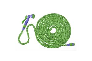 Шланг PALISAD растягивающийся, 7-режимный пистолет, соединитель, адаптер 1/2". 3/4", 20м