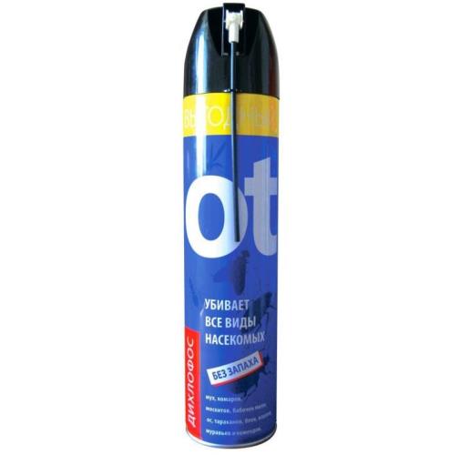 Аэрозоль Дихлофос RUBIT от насекомых, без запаха, 600 мл.