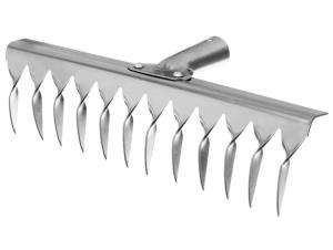 Грабли витые СИБРТЕХ  б/ч, нерж сталь 12 витых зубьев