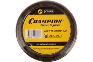 Леска триммерная CHAMPION  Nylplus Square 2.4мм х 15м (квадрат)