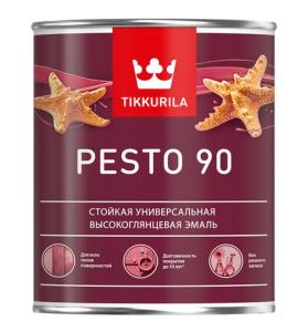 Краска ВД TIKKURILA PESTO 90 А, высокоглянцевая, 2,7л