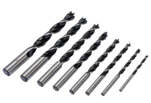 Набор сверл по дереву FIT, 3-4-5-6-7-8-9-10мм, 8 предметов, ПВХ конверт