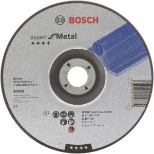 Диск шлифовальный BOSCH, 180x8мм, металл