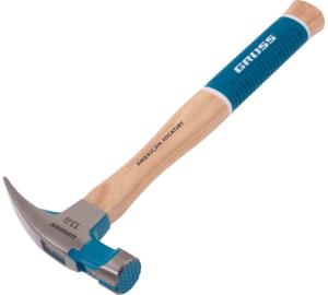 Молоток-гвоздодер GROSS AMERICAN HICKORY, угол 45, магнит, 380г