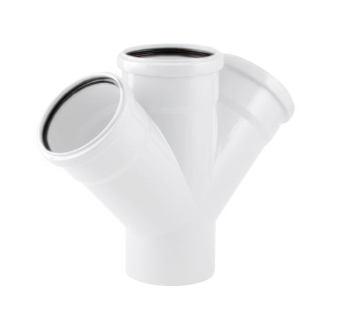 Крестовина ELITE одноплоскостная  МК МПП 110/110/110х45°, короб,белый, РТП