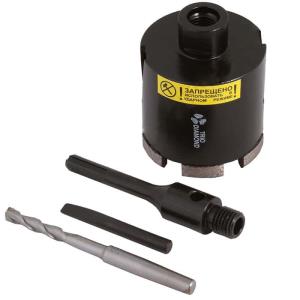 Коронка алмазная TRIO-DIAMOND Grand 68, 5Т, с центрирующим сверлом, 68х60мм  (бетон, мрамор,железобетон)