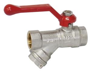 Кран шаровой с фильтром I-TECH FF (ВР-ВР) 3/4", ручка