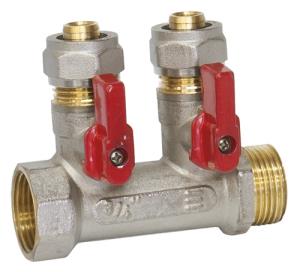 Коллектор I-TECH FM (ВР-НР) 3/4", 4 крана метапол D16