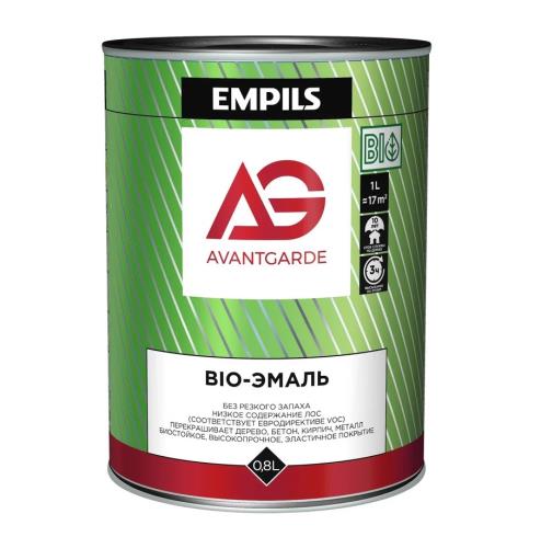 Эмаль белая глянцевая AvantGarde BIO база А, 0.8л (1кг)