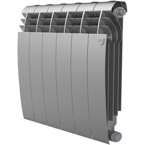 Радиатор отопительный биметаллический Royal Thermo BiLiner 500 /Silver Satin - 6 секц. (серый)