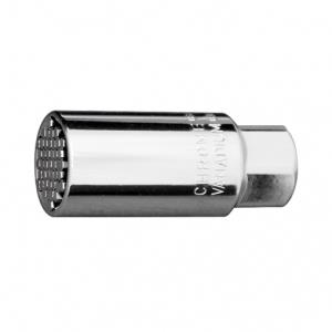 Головка Gross торцевая многоразмерная 6-21мм 3/8", CrV, хромир