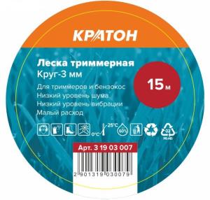 Леска триммерная Кратон Круг-3мм