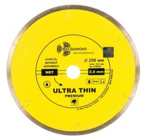 Диск алмазный отрезной 250*10*25,4  Сплошной ультратонкий hot press (керамогранит, керамика, мрамор)