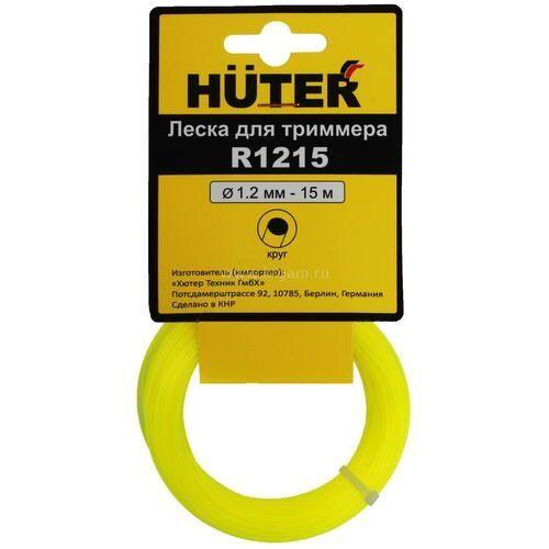 Леска триммерная HUTER 1,2х15м, круг