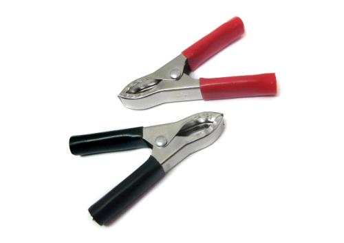 Зажим REXANT 16-0013 15А  75мм крокодил  в изоляторе, 2 шт.