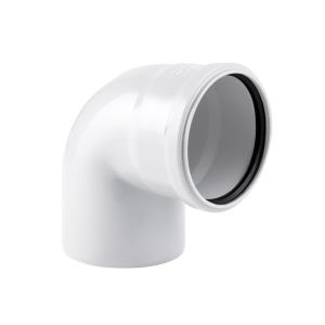 Отвод ELITE МК МПП 110х87°, белый, РТП