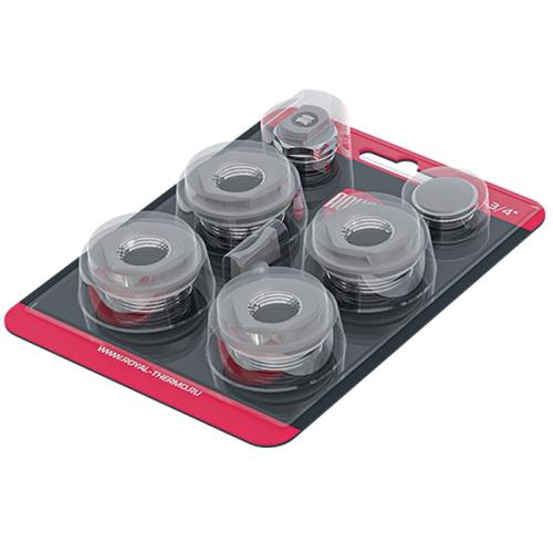 Комплект монтажный Royal Thermo 1”х 3/4" серебристый, без кронштейнов